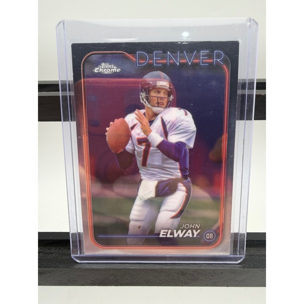 2024 Topps Chrome John Elway Denver Broncos Football Card 59 Quarterback